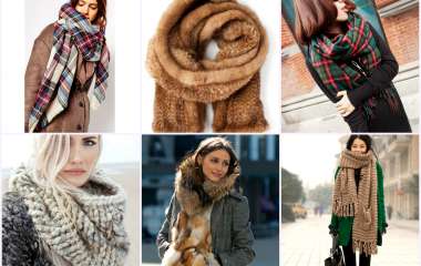 Модные женские шарфы в коллекциях сезона осень-зима 2019-2020