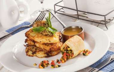 Драники картофельные с белыми грибами