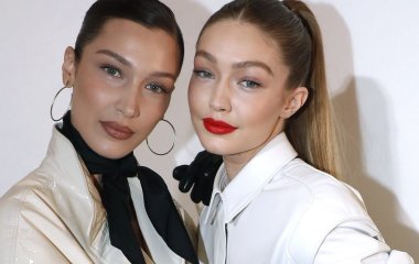 Ирина Шейк и сестры Хадид на показе Missoni