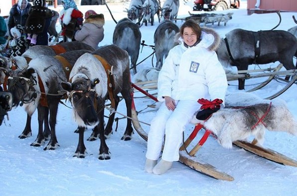 Екатерина Шпица с оленями фото