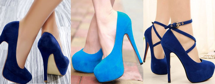 синие туфли