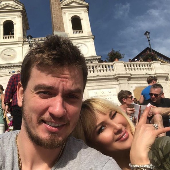 Лера Кудрявцева с мужем в Риме фото